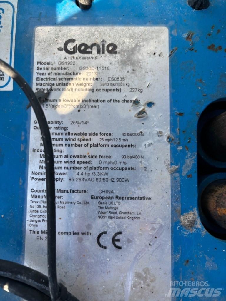 Genie GS 1932 Nůžková zvedací plošina