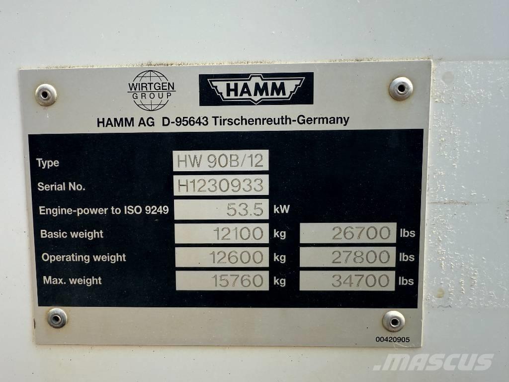 Hamm HW 90-12 Tandemové válce