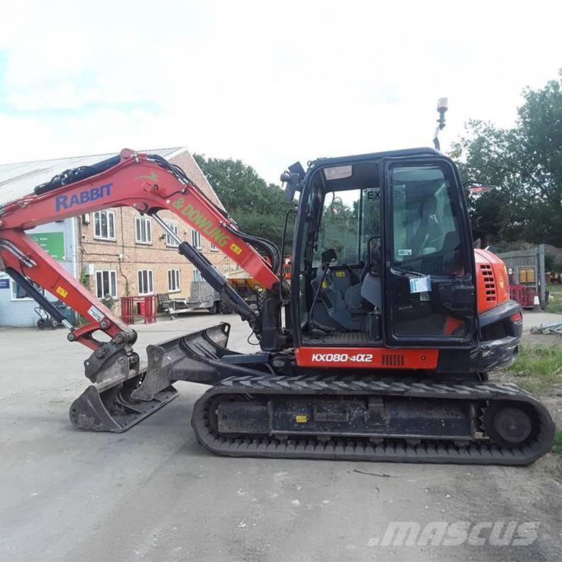 Kubota KX080-4a2 Midi rýpadla 7t - 12t