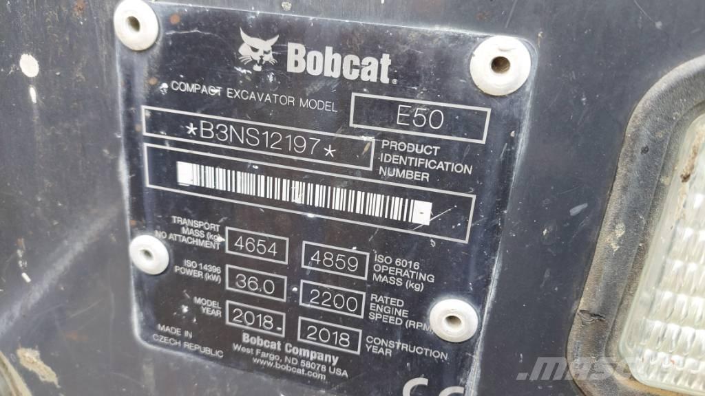 Bobcat E-50 BB-E50 Pásová rýpadla