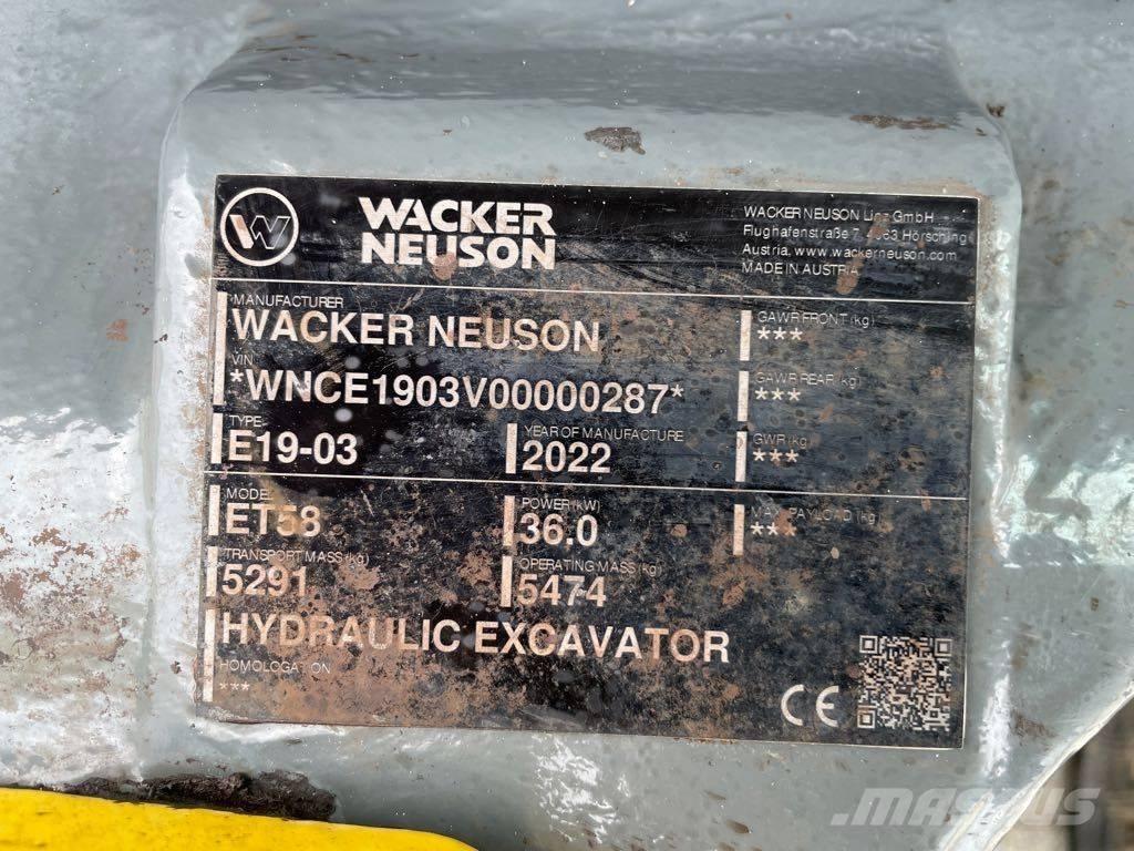 Wacker Neuson ET58 Pásová rýpadla