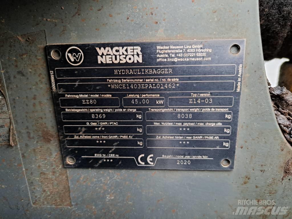 Wacker Neuson EZ80 Pásová rýpadla