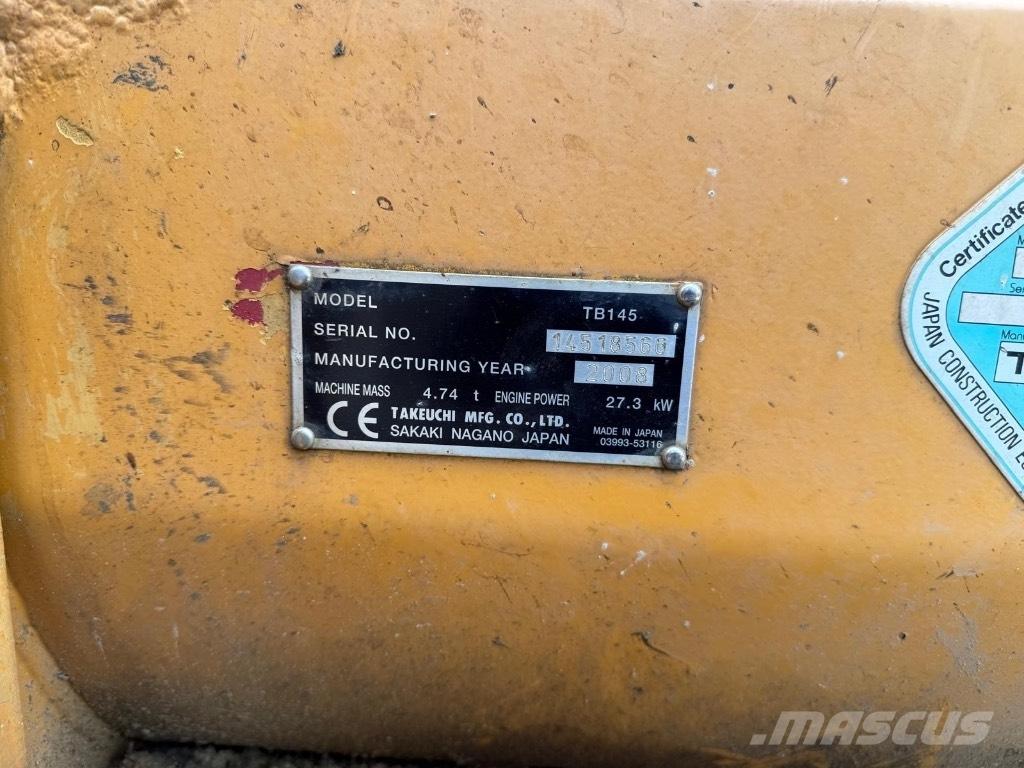 Takeuchi TB 145 Mini rýpadla < 7t