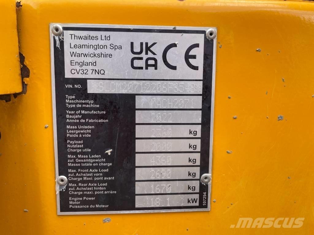 Thwaites MACH2071 Vyklápěcí dempry