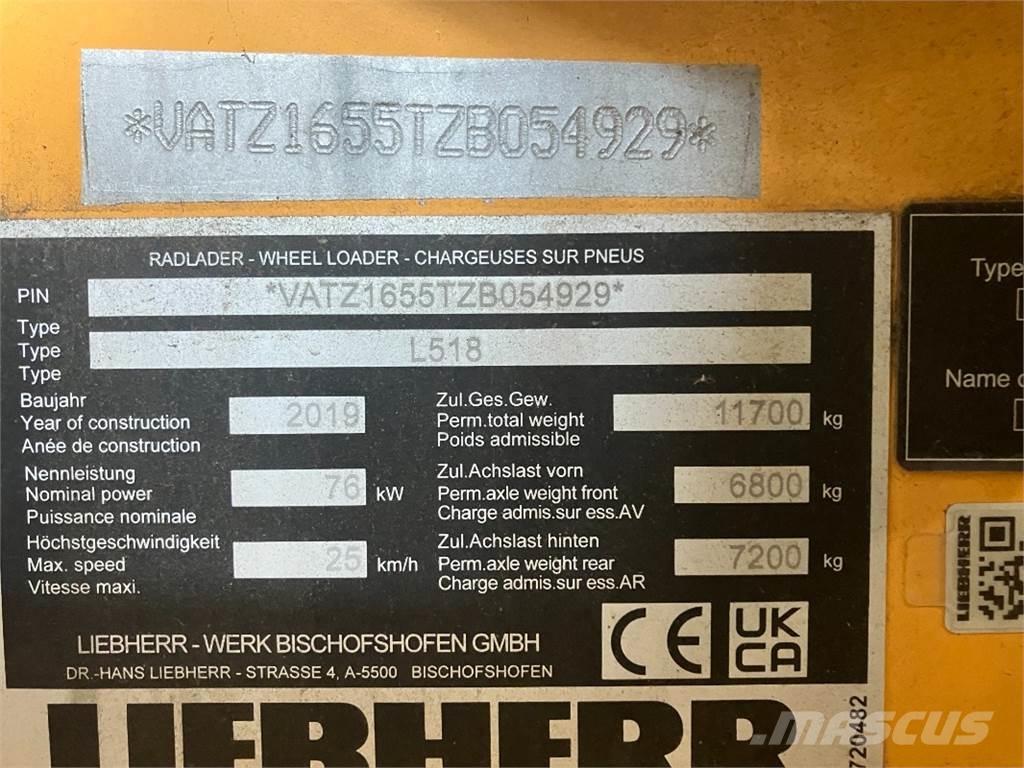Liebherr L518 Kolové nakladače
