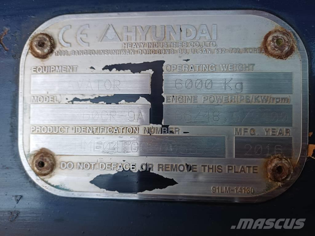 Hyundai 60cr-9a Mini rýpadla < 7t