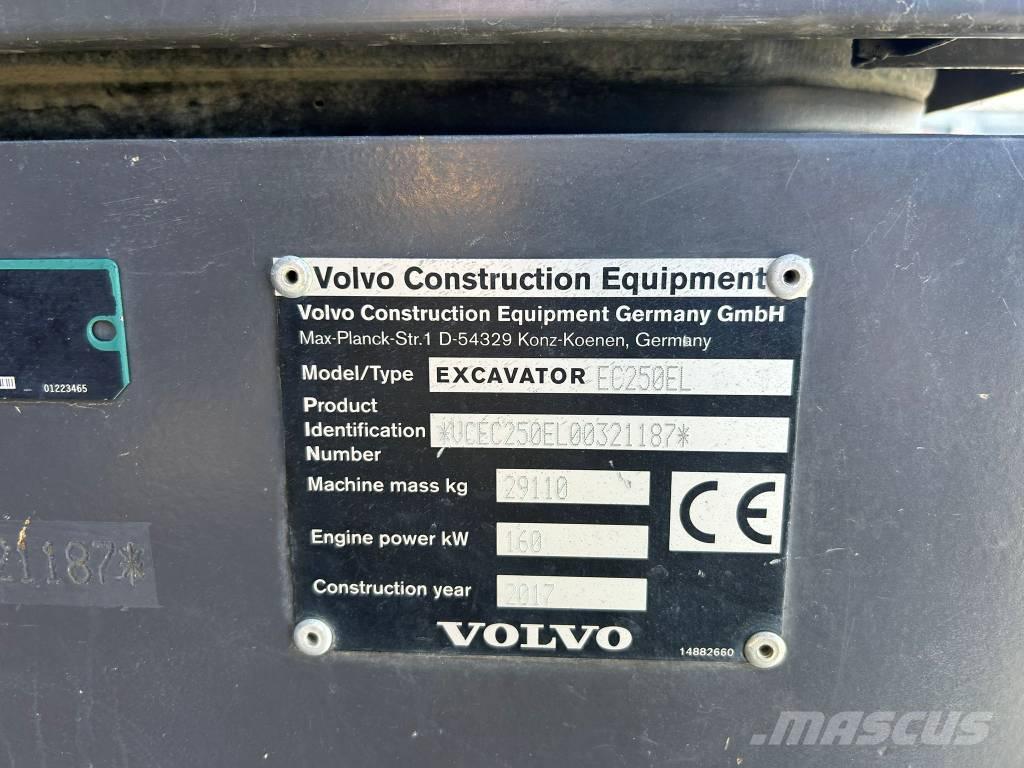 Volvo EC 250 EL Pásová rýpadla
