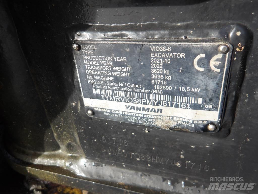 Yanmar Vio 38 Mini rýpadla < 7t