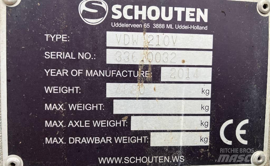Schouten VDW 210 V Další stroje a zařízení pro chov zemědělských zvířat