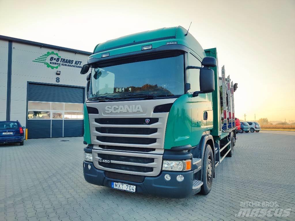Scania G 450 Vozy na přepravu kmenů