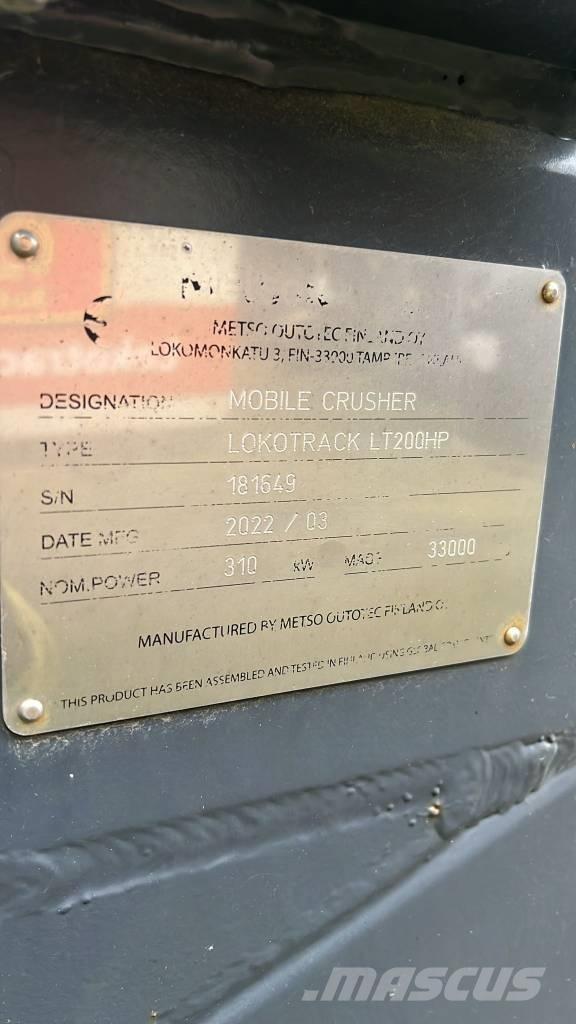 Metso LT 200 HP Mobilní drtiče