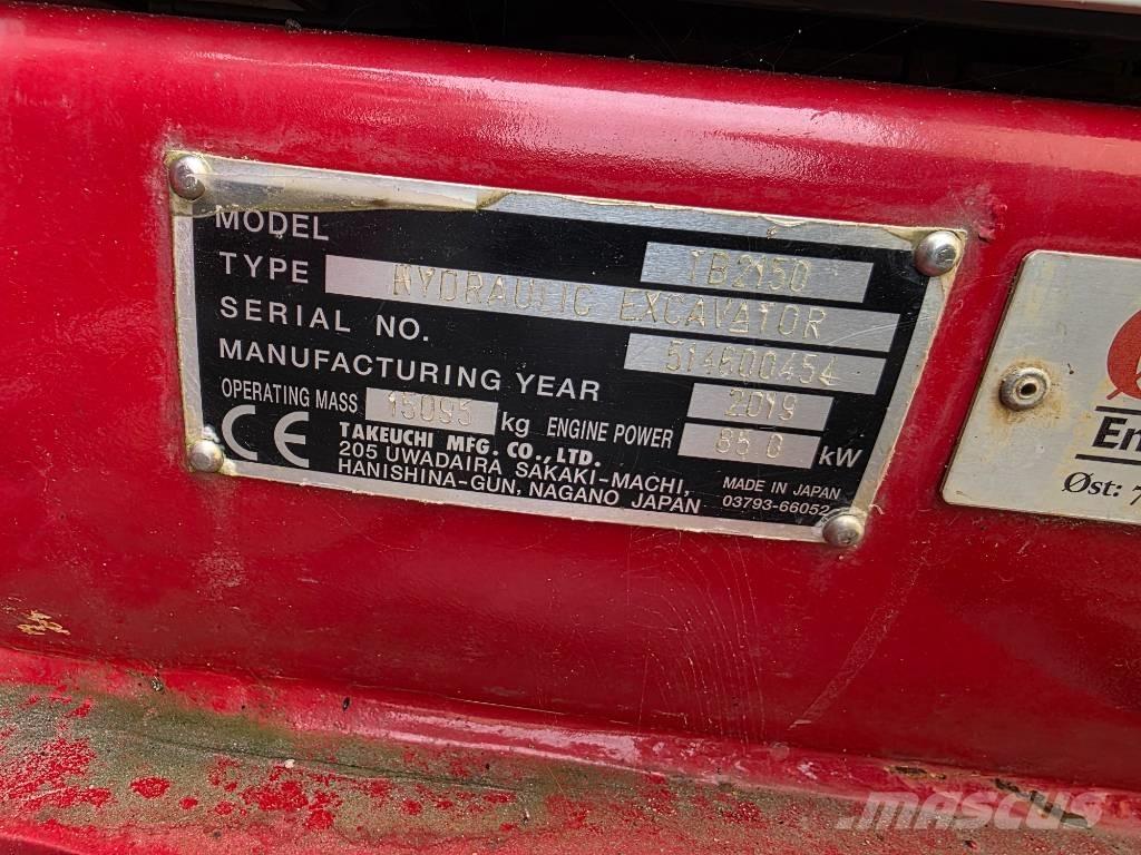Takeuchi TB 2150 Pásová rýpadla
