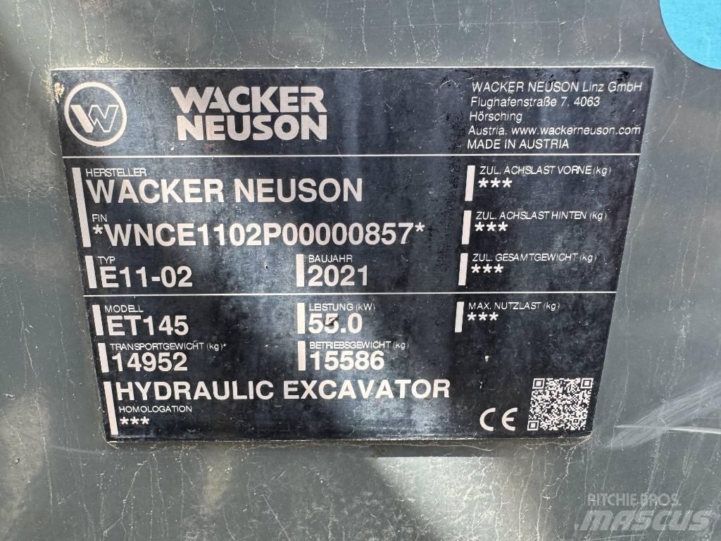 Wacker Neuson ET145 Pásová rýpadla