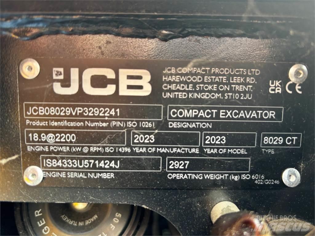 JCB 8029CTS Mini rýpadla < 7t
