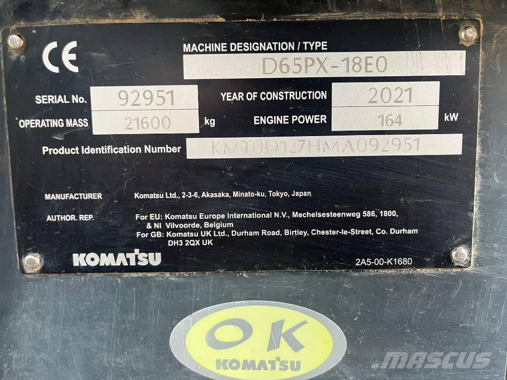 Komatsu D65PX-18E0 Pásové dozery