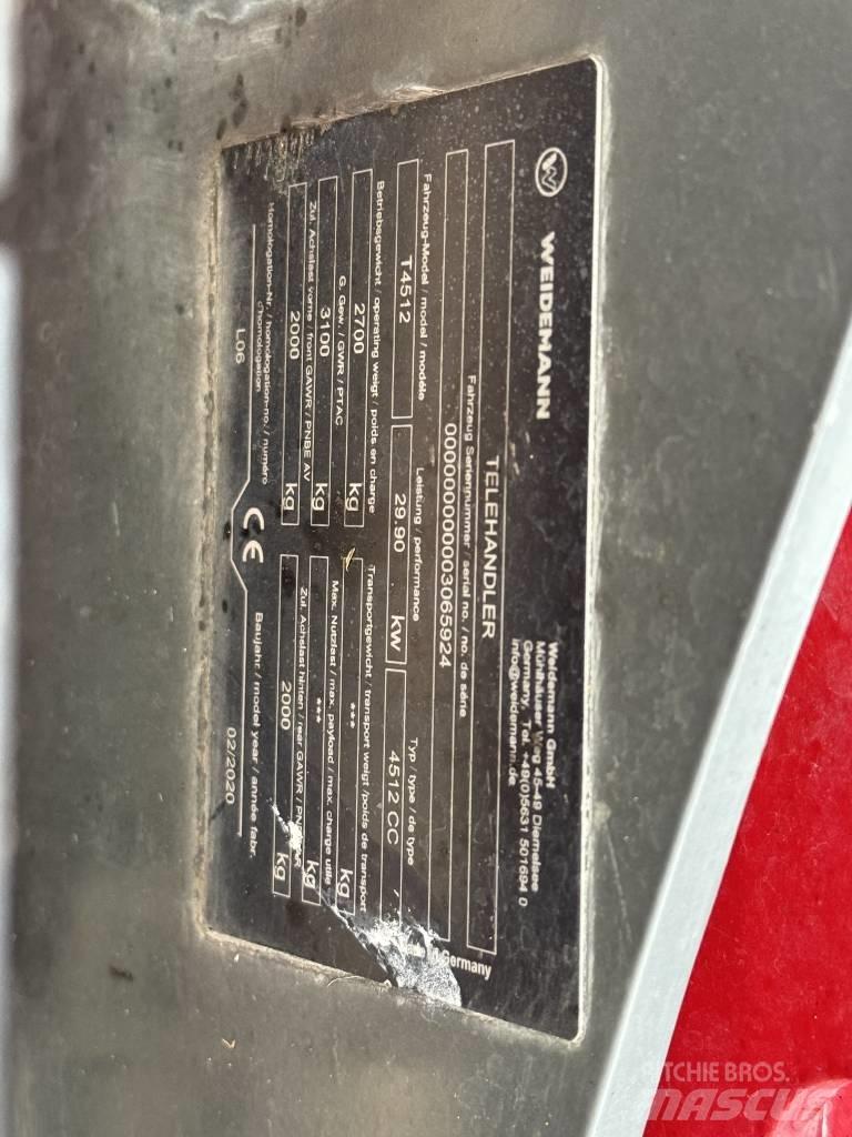 Weidemann T4512 Teleskopické manipulátory