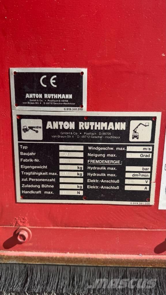 Ruthmann TR220 Teleskopické plošiny