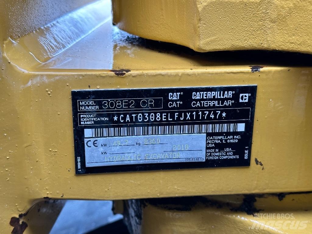 CAT 308E2 CR Midi rýpadla 7t - 12t