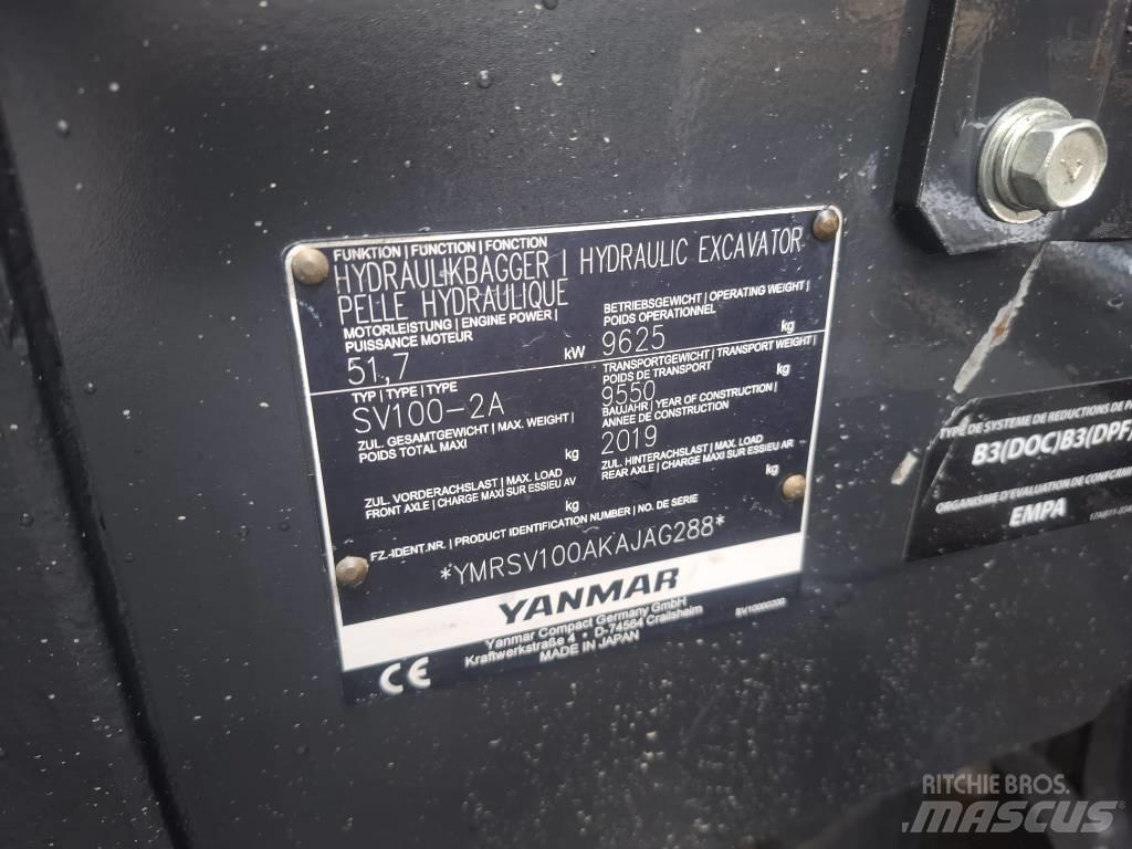 Yanmar SV 100-2A Midi rýpadla 7t - 12t
