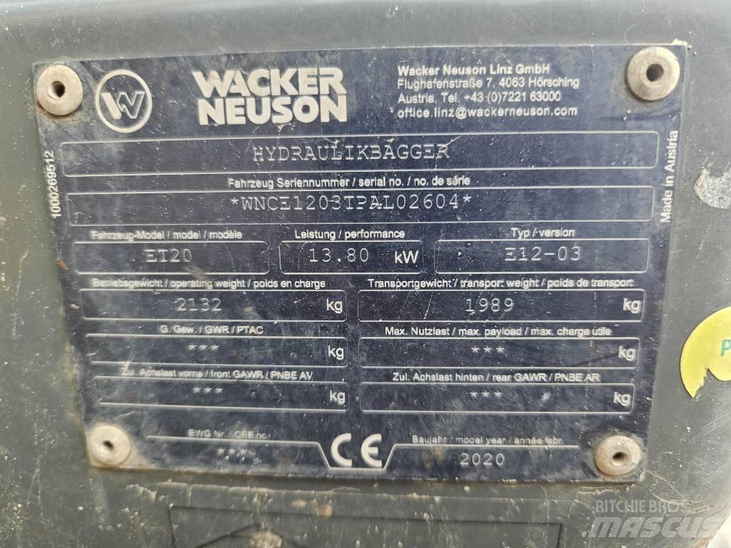 Wacker Neuson ET 20 Mini rýpadla < 7t