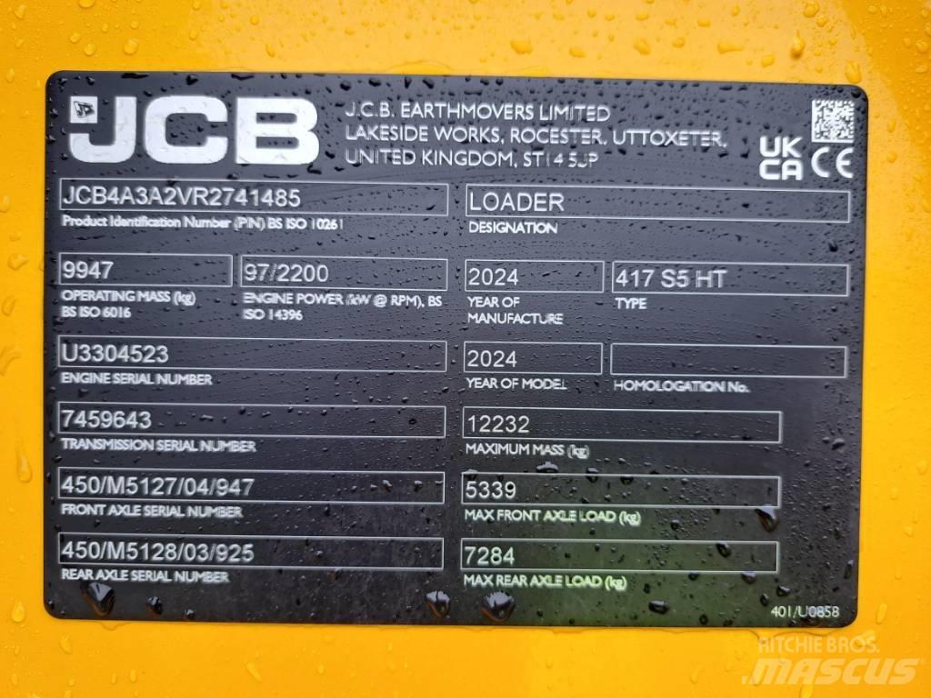 JCB 417 HT Kolové nakladače