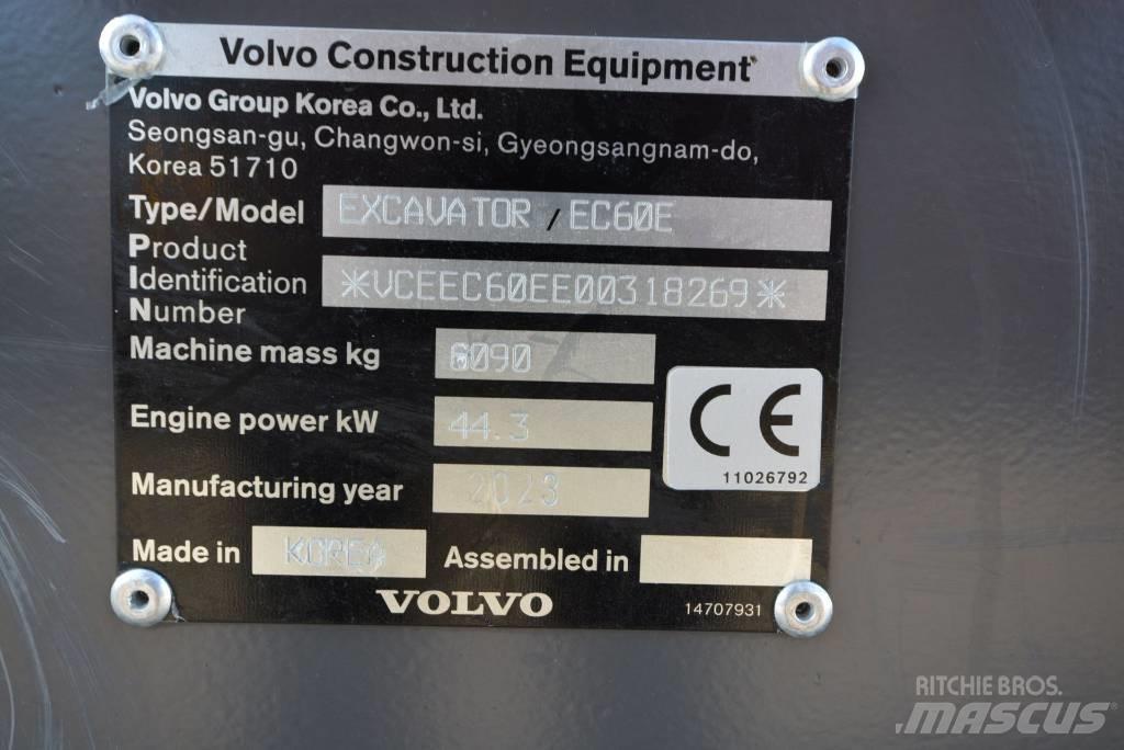 Volvo EC 60 E Mini rýpadla < 7t