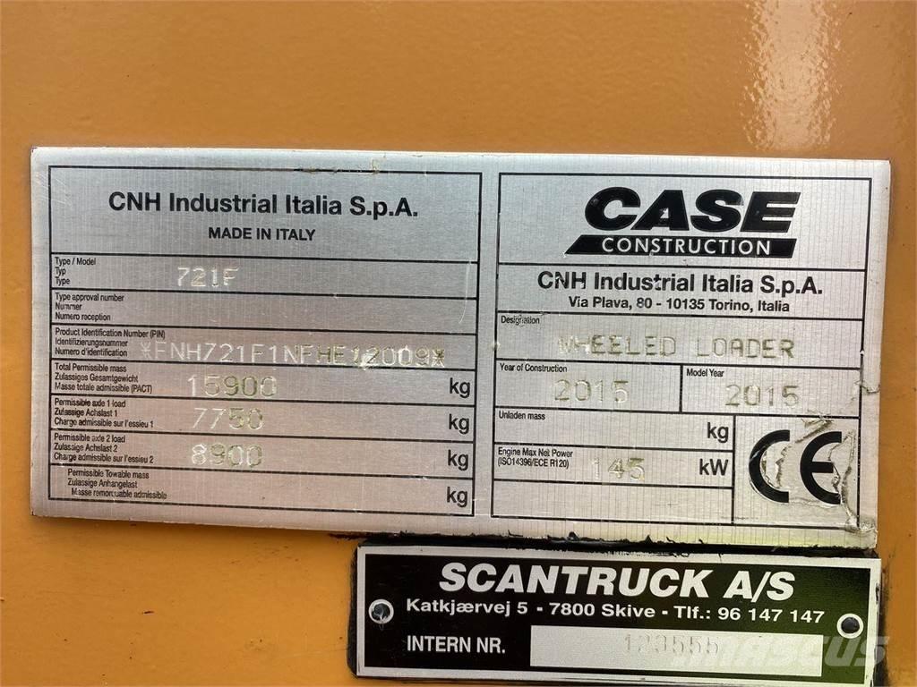 CASE 721F Kolové nakladače