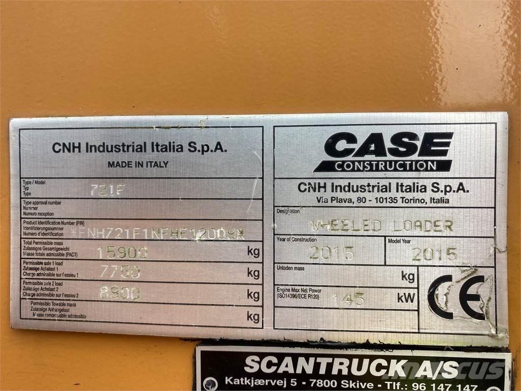 CASE 721F Kolové nakladače