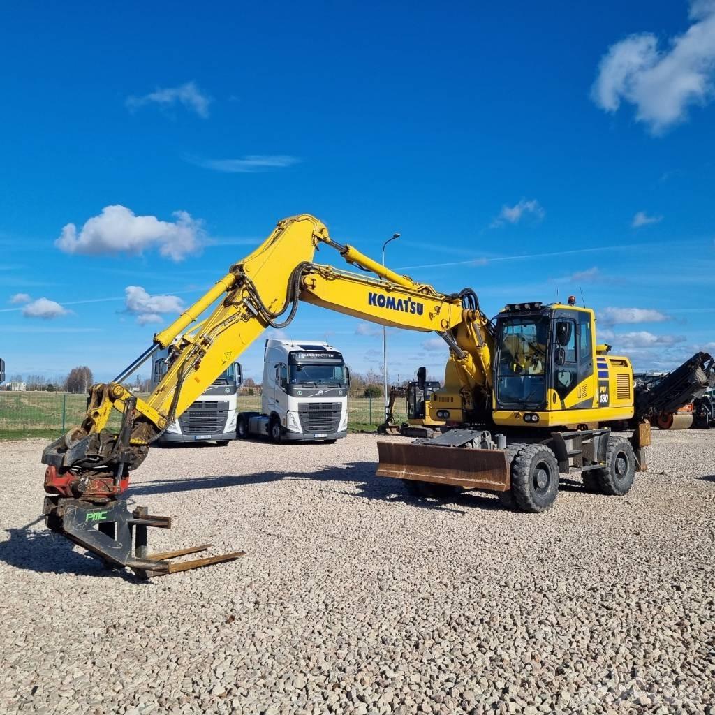 Komatsu PW180 - 11E0 Kolová rýpadla