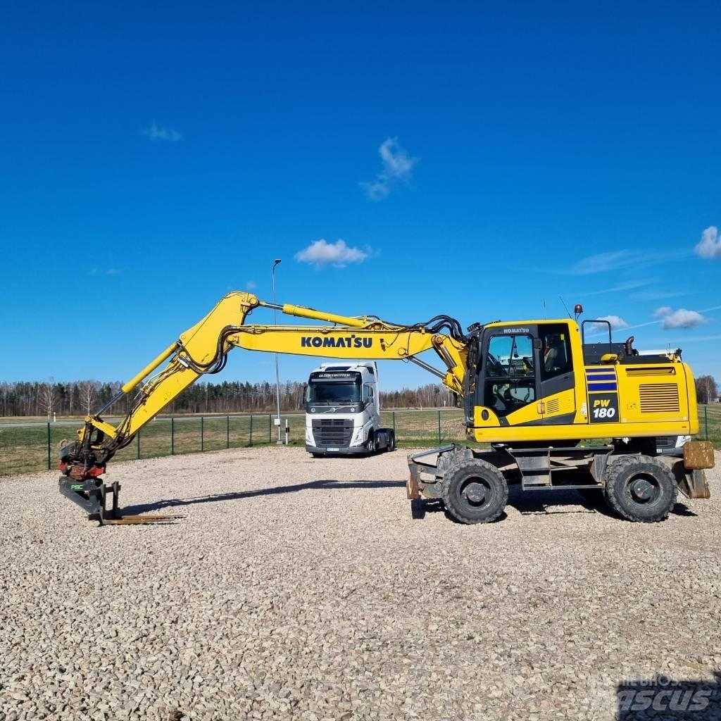 Komatsu PW180 - 11E0 Kolová rýpadla