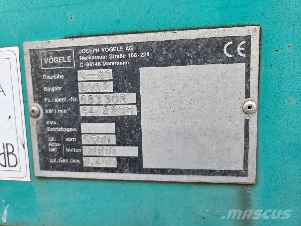 Vögele Super 1603 Finišery