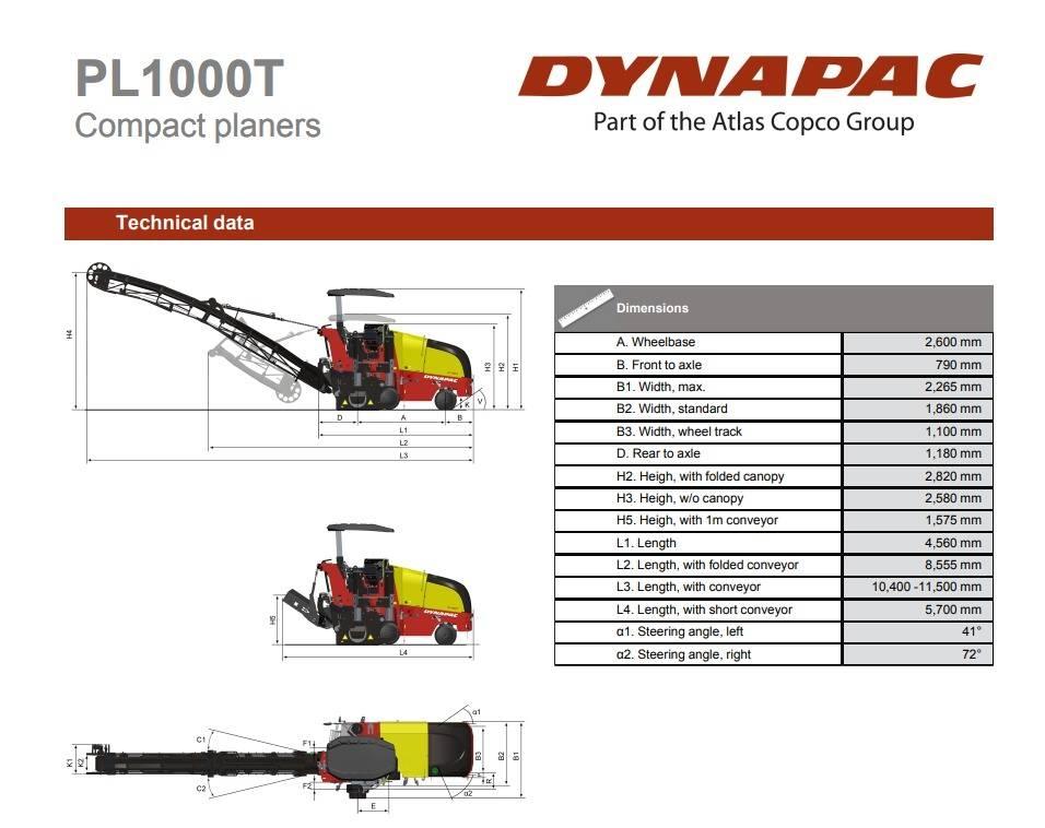 Dynapac PL1000T Recykléry za studena