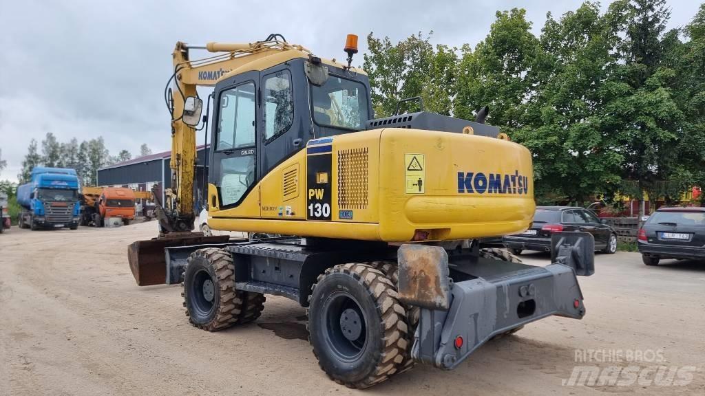 Komatsu PW 130-7K Kolová rýpadla
