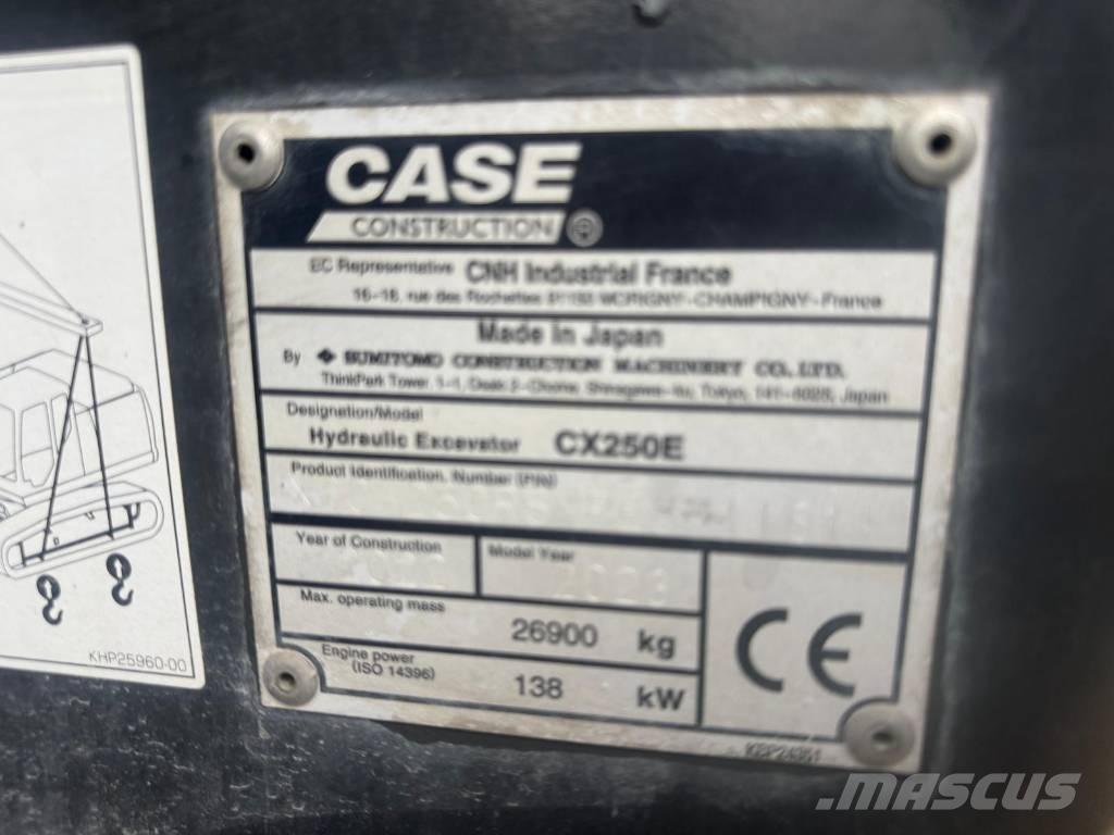 CASE CX 250 E Pásová rýpadla
