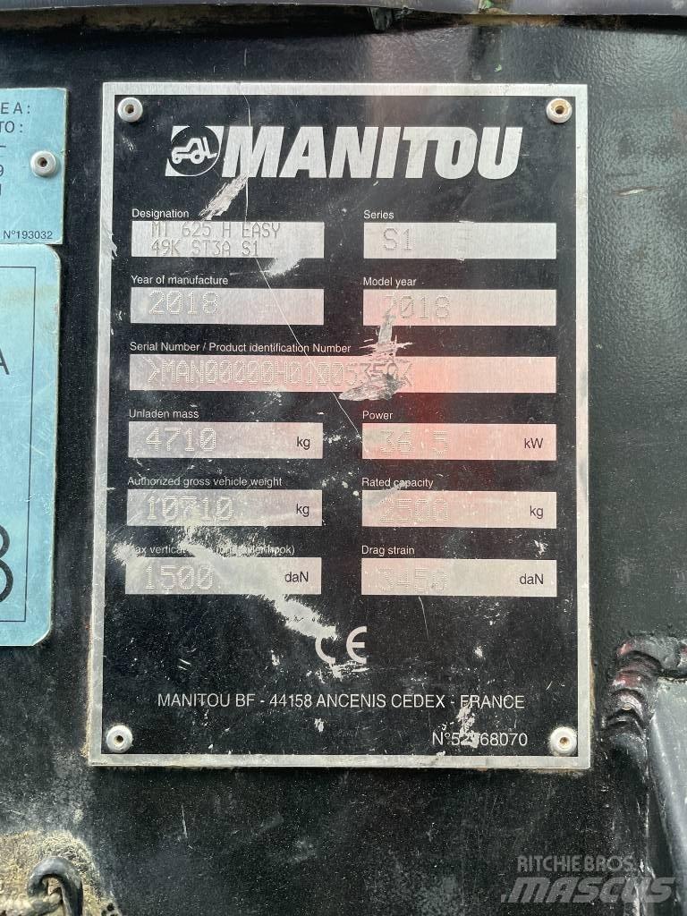 Manitou MT 625 H Teleskopické manipulátory