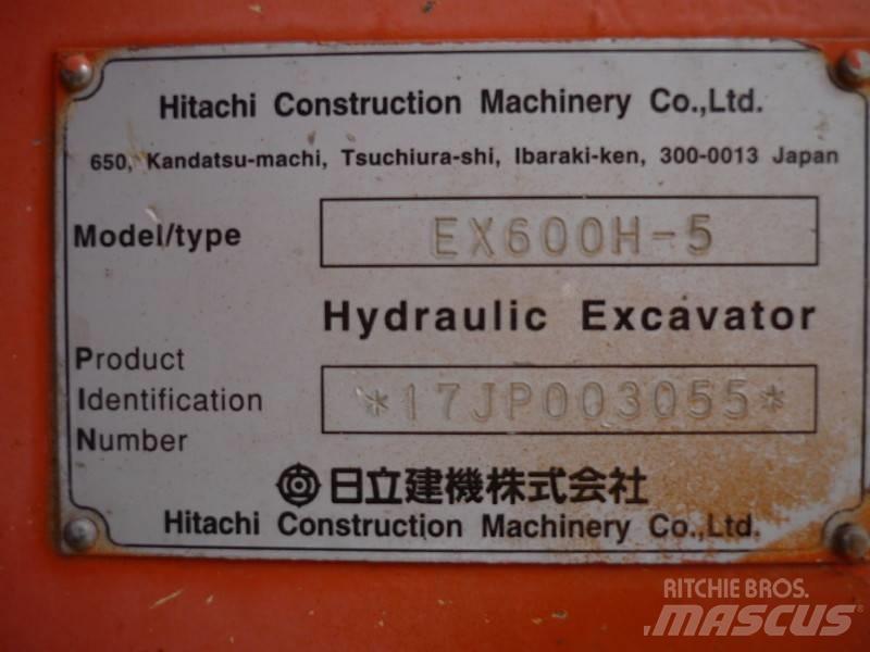 Hitachi EX 600 H-5 Pásová rýpadla