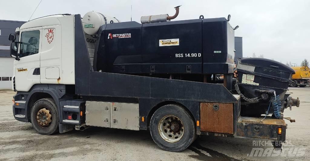 Scania R Nákladní auta s čerpadly betonu