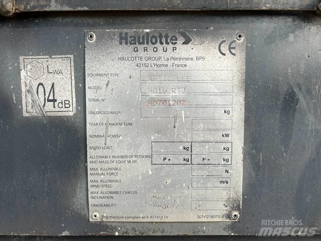 Haulotte HA16RTJ Kloubové plošiny