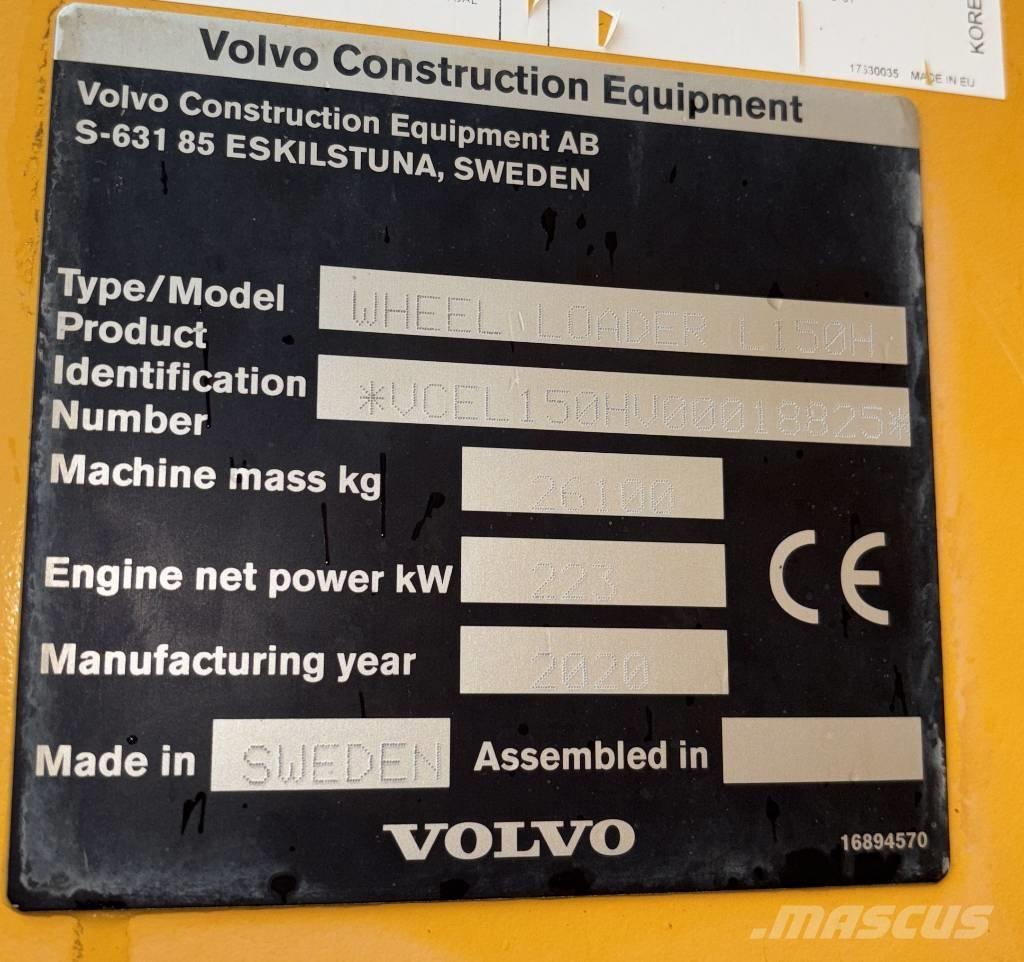 Volvo Radlader L150H Kolové nakladače