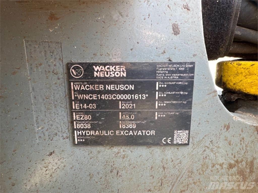Wacker Neuson EZ80 Pásová rýpadla