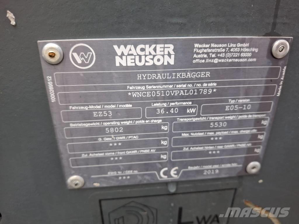 Wacker Neuson EZ 53 Mini rýpadla < 7t