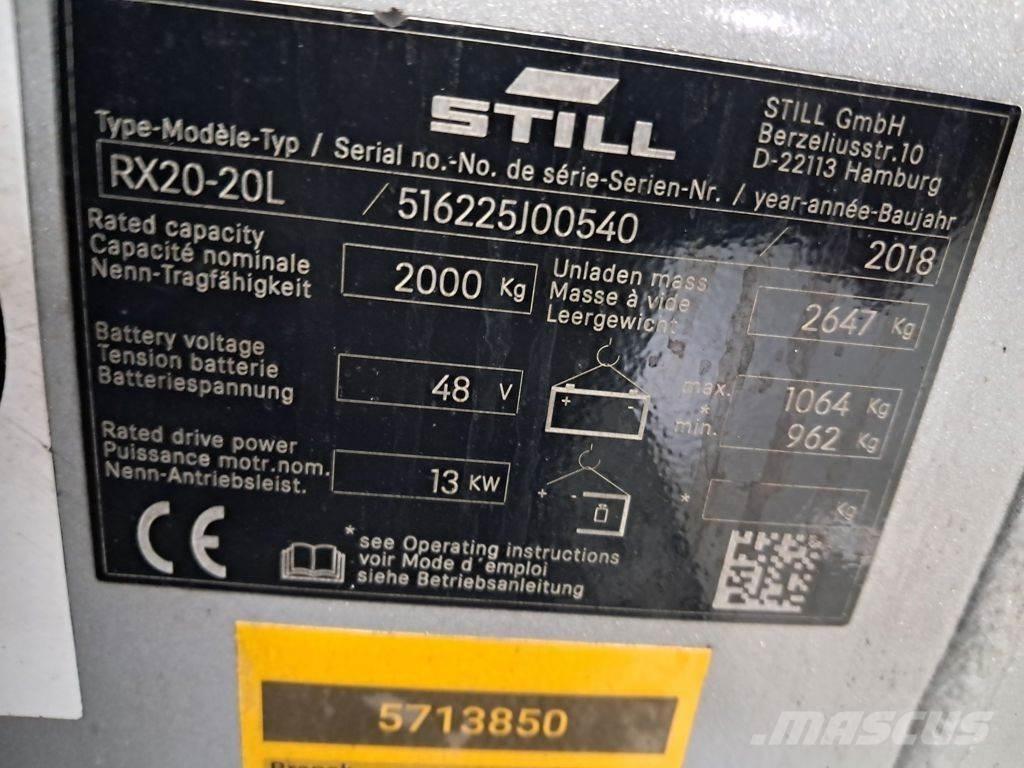 Still RX20-20L Akumulátorové vozíky