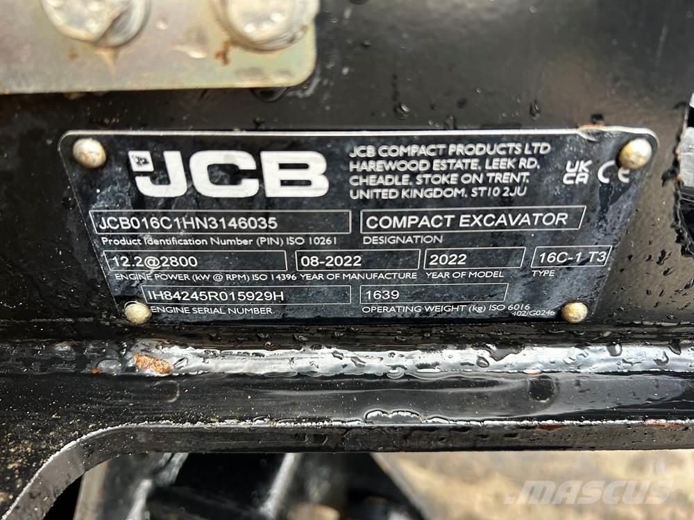 JCB 16C-1 Mini rýpadla < 7t