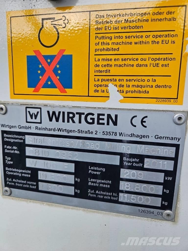 Wirtgen W 100 F Recykléry za studena