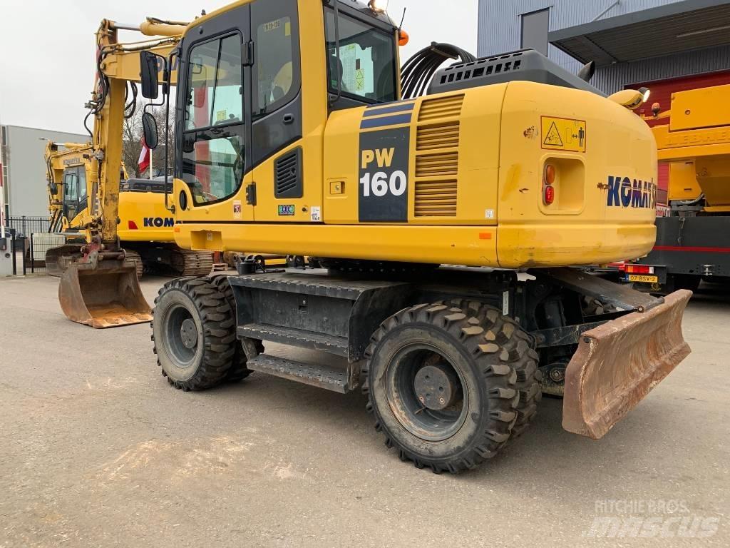 Komatsu PW 160 Kolová rýpadla