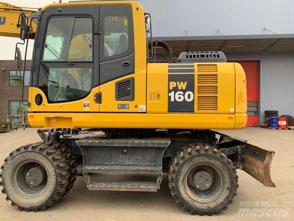 Komatsu PW 160 Kolová rýpadla