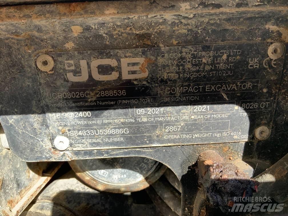 JCB 8026 CTS Mini rýpadla < 7t