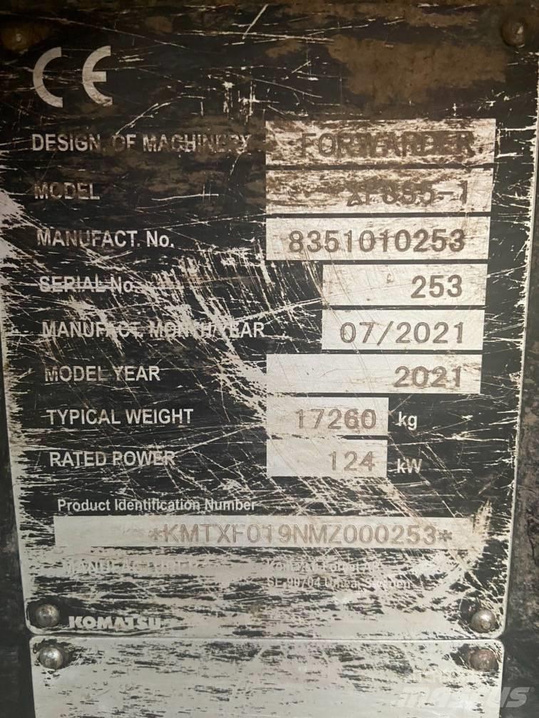 Komatsu 835tx Vyvážecí traktory