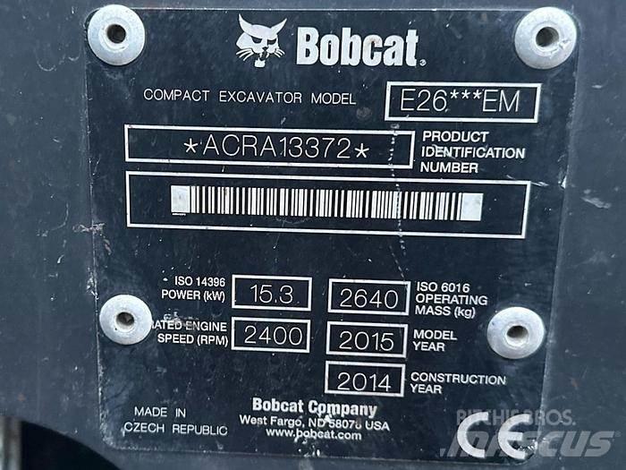 Bobcat E26 Mini rýpadla < 7t