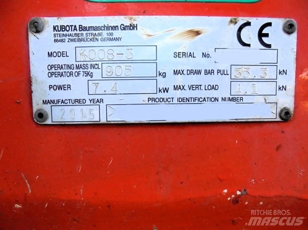 Kubota K 008-3 Mini rýpadla < 7t